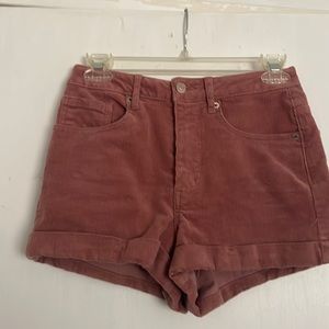Cute velvet shorts